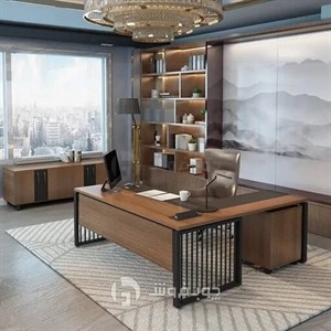 ست میز مدیریت با کردنزا مدل MT900-چوب فروش مبلمان آپادانا apadana مدل 635002