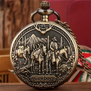 ساعت جیبی مردانه طرح وسترن کلاسیک کوارتز