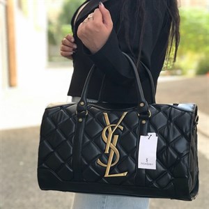 ساک زنانه مشکی مدل لوزی الهام گرفته از YSL