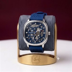 ساعت مچی مردانه لی کوپر lee copper بند رابر آبی