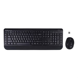 کیبورد و ماوس بی سیم هترون مدل HKCW140، سوییچ ممبران، Full-Size