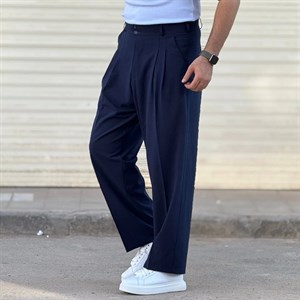 شلوار بگ پارچه ای بزیاق پیله دار