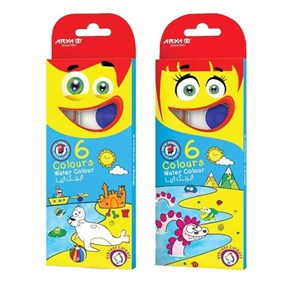 آبرنگ ۶ رنگ آریا