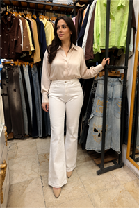 شلوار زنانه دمپا بوتکات کتان کد 104