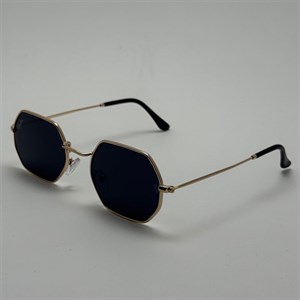 عینک آفتابی ریبن Ray-ban مشکی فریم طلایی کد RB 3556