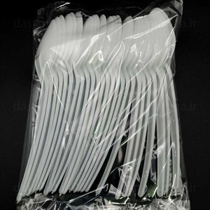 قاشق غذا خوری یکبار مصرف جنس نرمبسته 25 و 50 عددی
