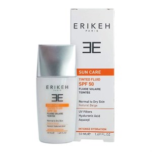 کرم ضد آفتاب رنگی اریکه SPF50 پوست نرمال تا خشک بژ طبیعی 50 میلی‌لیتر