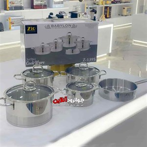 سرویس قابلمه استیل زیو سایز 24 مدل ZIO BABYLON Z-1395 S24
