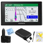 Garmin DriveSmart 51 NA LMT-S Advanced Navigation (010-01680-02) with Smart Features w/Accessories Bundle Includes, Dual 12V Car Charger for GPS, Screen Protectors, Protect & Stow Case Mini + More
