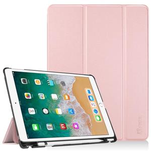 Fintie Case with Built Apple Pencil Holder for iPad Air 10.5 3rd Gen 2019 Pro 2017 SlimShell Ultra Lightweight Standing Protective Cover Auto Wake Sleep Rose Gold 