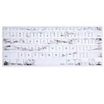 MOSISO Keyboard Cover with Pattern Compatible 13/15 Inch(with/Without Retina Display,2015 or Older Version), Older MacBook Air 13 Inch (A1466/A1369, Release 2010-2017),White Marble