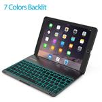 Favormates Keyboard Case for iPad 2018 (6th Gen) - iPad 2017 (5th Gen) -iPad Air 1 - Thin & Light - Aluminum Alloy - Wireless/BT - Backlit 7 Color - iPad Case with Keyboard (only for 9.7 inch ipad)