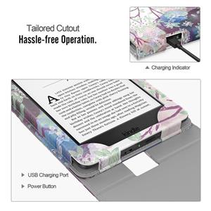 MoKo Case Fits Kindle Paperwhite (10th Generation, 2018 Releases), Premium Vertical Flip Cover with Auto Wake/Sleep Compatible for Amazon Kindle Paperwhite 2018 E-Reader - Lilac 