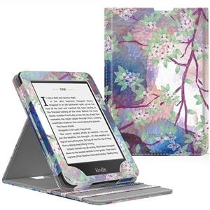 MoKo Case Fits Kindle Paperwhite (10th Generation, 2018 Releases), Premium Vertical Flip Cover with Auto Wake/Sleep Compatible for Amazon Kindle Paperwhite 2018 E-Reader - Lilac 