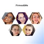 Firmoo Blue Light Blocking Glasses, Anti Eyestrain Computer Glasses, Black Gold Cateye Glasses Frames for Women