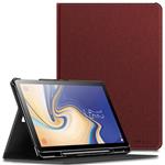 Infiland Samsung Galaxy Tab S4 10.5 Case with S Pen Holder (Auto Wake/Sleep) for Samsung Galaxy Tab S4 10.5 Model SM-T830/ T835 2018 Release, Dark Red
