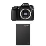 Canon EOS 80D Digital SLR Camera Body (Black) with Seagate 1TB Hard Drive and 1-Year Amazon Drive