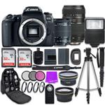 Canon EOS 77D 24.2 MP Digital SLR Camera with Wi-Fi & Bluetooth + Canon EF-S 18-55mm is STM Lens + Tamron Zoom 70-300mm f/4-5.6 Lens + Accessory Bundle