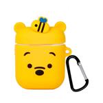 iFiLOVE Airpods Case, Cute Cartoon Silicone Headphone Shockproof Protective Compatible with Apple Airpods Charging Case Cover (Bear)