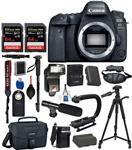 Canon EOS 6D Mark ii Full Frame DSLR Camera Body Only USA (Black) 19PC Professional Accessory Bundle Package Deal – Includes SanDisk Extreme Pro 64gb SD Card + Extended Battery (LP-E6) + More