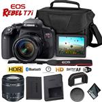 Canon EOS Rebel T7i DSLR Camera 18-55mm Lens + Carrying Case