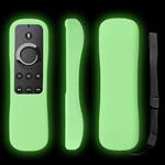 Fire TV Remote Case SIKAI Shockproof Anti-Lost Protective Silicone Cover for 5.9'' Amazon Fire TV, Fire TV Stick, Fire TV Cube Alexa Voice Remote Skin-Friendly with Remote Loop (Glow in Dark Green)