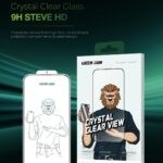 گلس استیو شفاف آیفون سری 16 گرین Green Lion Steve HD Glass 16 Series