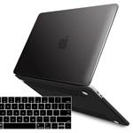 IBENZER MacBook Pro 13 Inch Case 2019 2018 2017 2016 Release A2159 A1989 A1706 A1708, Soft Touch Hard Case Shell Cover for Apple MacBook Pro 13.3 with/Without Touch Bar, Black,MMP13T-BK+1A