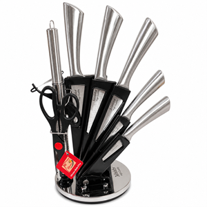 ست چاقوی آشپزخانه ۹ پارچه MINIATOR تمام استیل