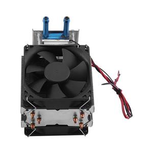 12V Semiconductor Refrigeration Cooler Thermoelectric Peltier Water Cooling System DIY Device with Fan 