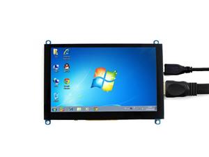 waveshare 5inch HDMI LCD (H) Capacitive Touch Screen 800X480 High Resolution Interface Supports Multi Mini-PCs and Systems 