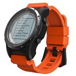 ILYO GPS Smart Watch, Men's Sports Waterproof Smart Watch 24H Heart Rate Monitoring Compass Altimeter Barometer Fitness Tracker Hiking Riding Mountaineering,Orange