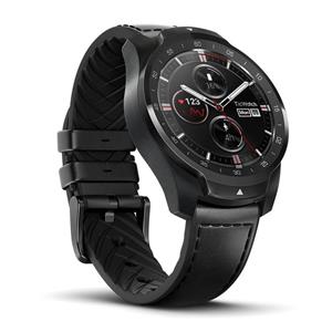 Ticwatch Pro Premium Smartwatch with Layered Display for Long Battery Life, NFC Payment and GPS Build-in, Wear OS by Google, Compatible with iOS and Android (Black)