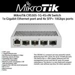 روترسوئیچ میکروتیک Mikrotik CRS305-1G-4S+IN