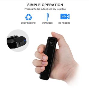 Mini Body Camera with USB Port DZFtech Body Spy Cam HD 1080P Wireless Portable Hidden Spy Pen Body Cameras Wearable Video Recorder with Clip Body Camera Easy to Record for Home/Office 