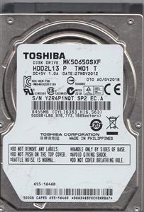 Toshiba MK5065GSXF 500 GB SATA 2.5 inch Internal Hard Drive 5400 RPM. Only. 