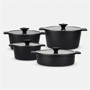 سرویس قابلمه و تابه چدن گرانیت ۸ پارچه ای ام بی مدل کلاسیک