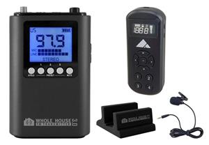 Whole House FM Transmitter 3.0 for TV, Home, Stereo w/Mini Pocket FM Radio 