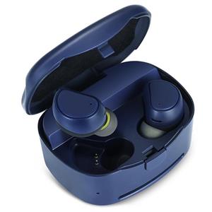 Wireless Earbuds, Soundmoov Truly Bluetooth Earphones with Charging Box Noise Cancelling Sweatproof Mini Headphones Compatible iPhone iPad, Smartphones Tablets, Laptop and More (Blue) 