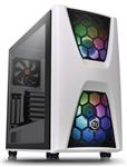 Thermaltake Commander C34 Snow Motherboard Sync ARGB ATX Mid Tower Computer Chassis with 2 200mm ARGB 5V Motherboard Sync RGB Front Fans + 1 120mm Rear Black Fan Pre-Installed CA-1N5-00M6WN-00