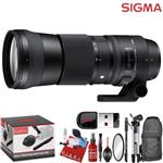 Sigma 150-600mm f/5-6.3 DG OS HSM Contemporary Lens for Nikon F with UV Filter and a