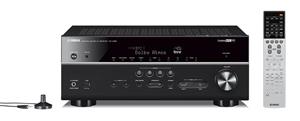 Yamaha RX V683BL 7.2 Channel MusicCast AV Receiver with Bluetooth Works Alexa 16 Gauge Speaker Wire 100 Feet and Banana Plugs 6 pairs 