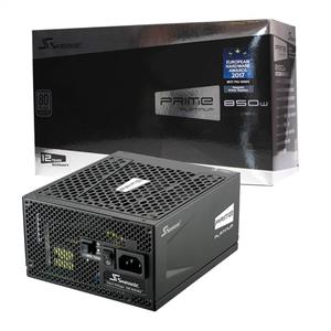 Seasonic PRIME 850 Platinum SSR-850PD 850W 80+ Platinum ATX12V & EPS12V Full Modular 135mm FDB Fan Power On Self Tester 12 Year Warranty Power Supply