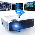 WiFi Video Projector 2800 Lumens, DIWUER Portable Mini Projectors for Home Outdoor Movie, USB Directly Connect with Smartphones, Support Full HD 1080P, USB, HDMI, VGA, AV, SD