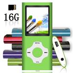 Tomameri - MP3 / MP4 Player with Rhombic Button, Portable Music and Video Player, Including a 16 GB Micro SD Card and Maximum Support 64GB, Supporting Photo Viewer and Video - Green