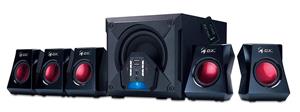 Genius GX-Gaming 5.1 Surround Sound 80 Watts Speaker System with Remote Control (G5.1 3500) 