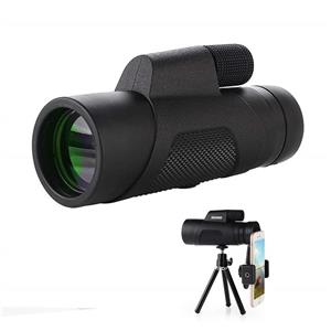 Monocular Telescope 12X42 High Definition Water Proof Fog and Shock with Smartphone Adapter Tripod for Outdoor Bird Watching Wildlife Concerts Travel 