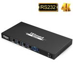 TESmart Ultra HD 4K HDMI 4X4 Matrix Switcher 4 Ports Inputs and 4 Port Outputs with RS232 IR Remote Control Supports 4Kx2K@30HZ, HDCP, 3D & Deep Color, HDMI 1.4 Compliant