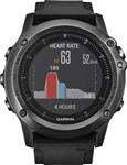 مانیتور ضربان قلب GPS Garmin Fenix 3 Training - بسته نرم افزاری ساعت تماشای خاکستری و ضد زنگ با شارژر و محافظ صفحه نمایش