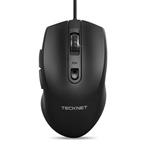 TeckNet Alpha S3 6-Button USB Wired Mouse Optical Office Business Gaming Mouse for Windows, Mac and Linux